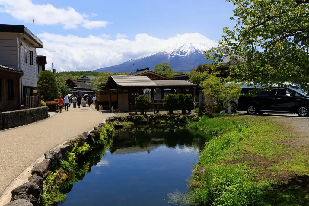 Saiko Iyashi no Sato Nemba (Village & Fuji)