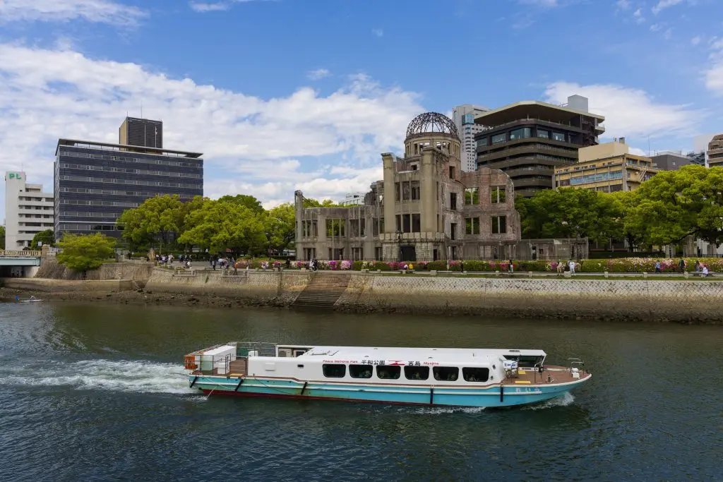 Atomic Bomb Dome (Genbaku Dome) river view
