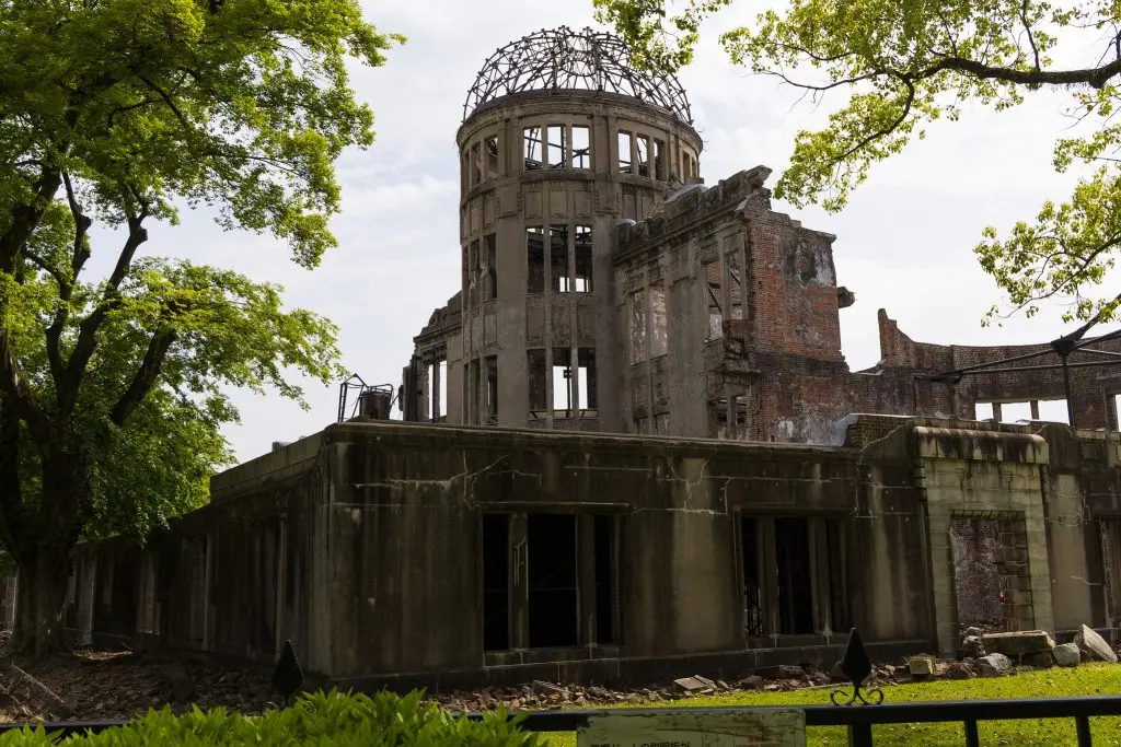 Atomic Bomb Dome (Genbaku Dome) – The skeletal remains of the Industrial Promotion Hall.